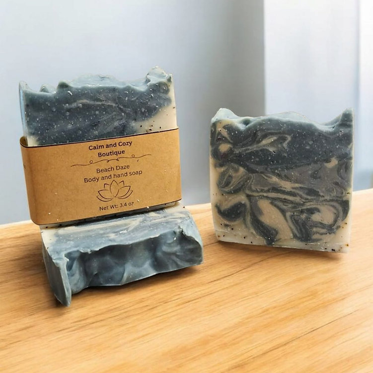 Beach Daze Bar Soap Placed On The Table