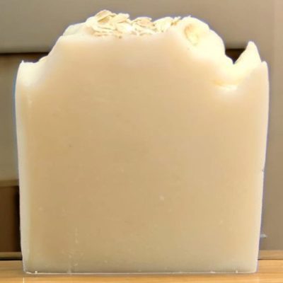 Oatmeal Bar Soap Placed In A Table